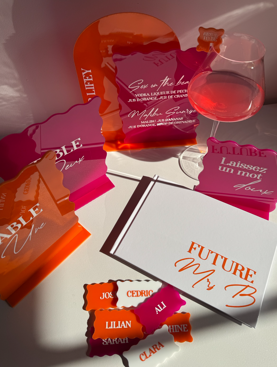 Marque-verres "POP" - Bride to be