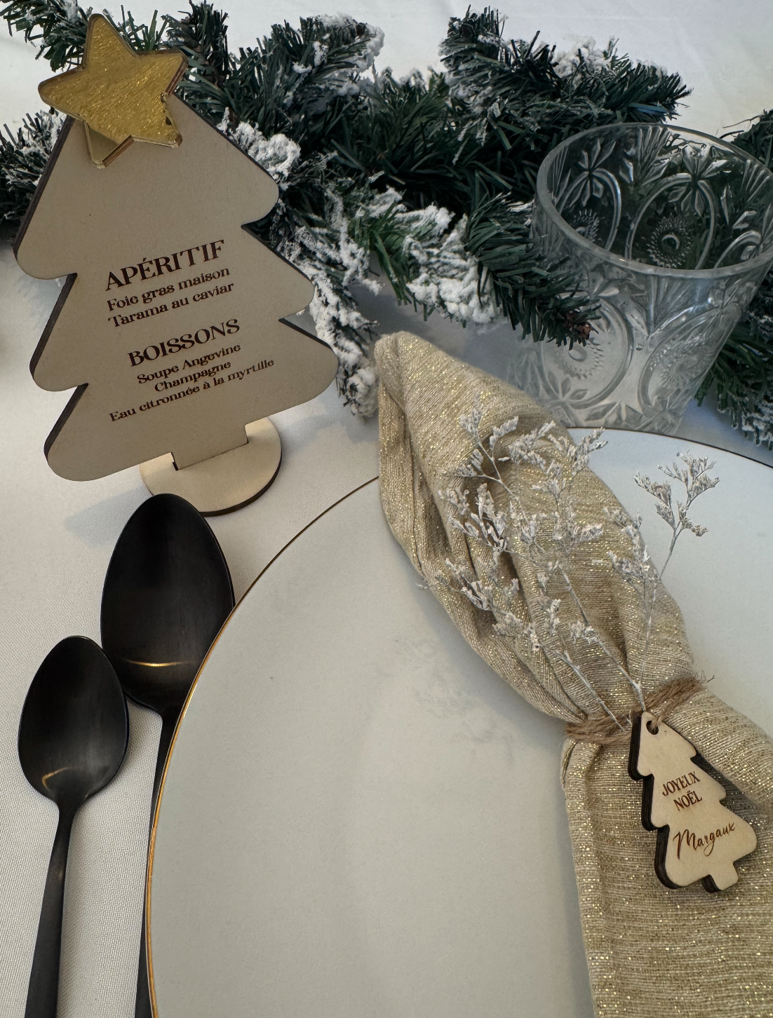 Marque-place Sapin de Noël