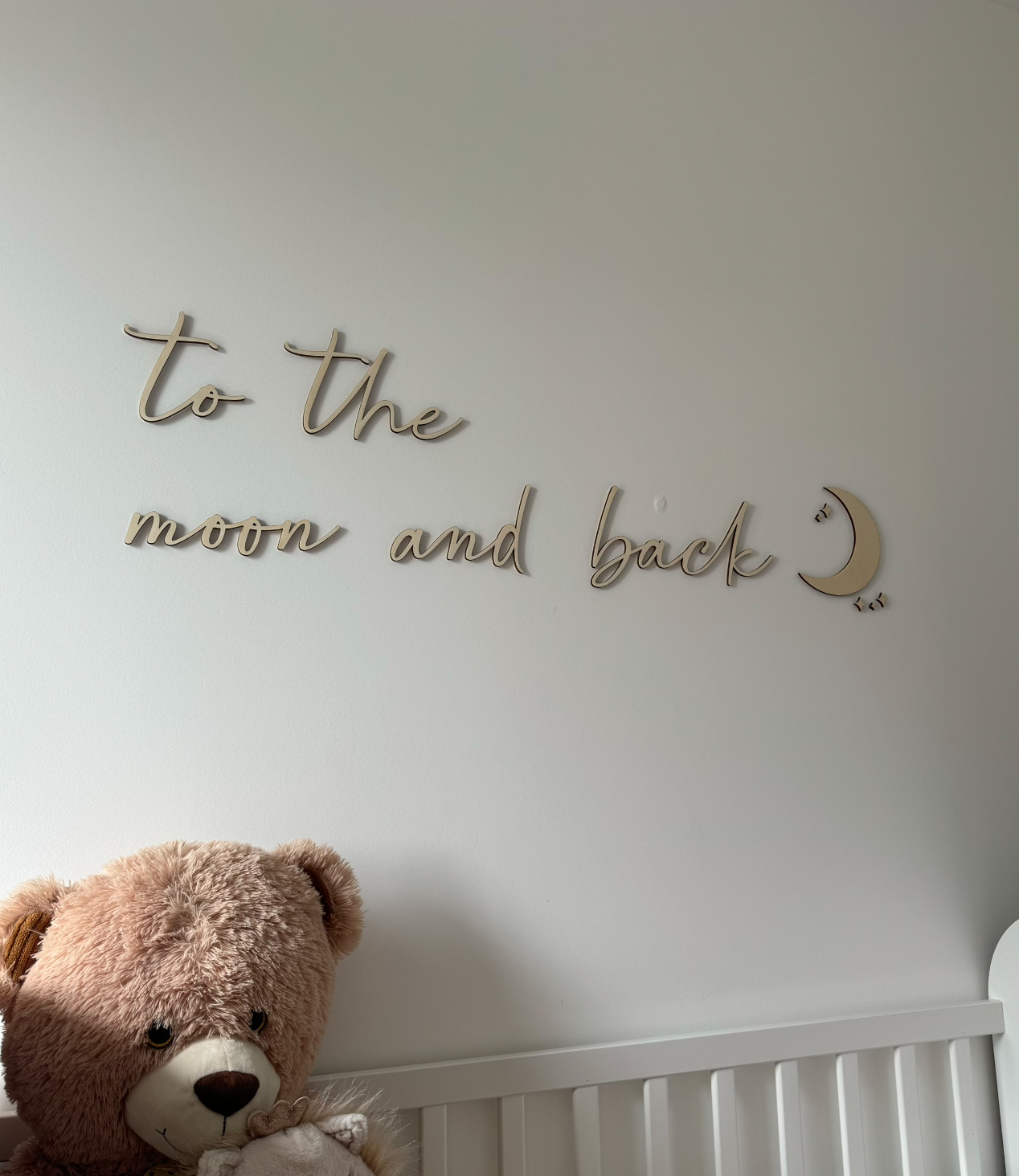 Découpe murale "To the moon and back"