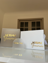 Livre d'or "Prestige" blanc - prénoms 3D