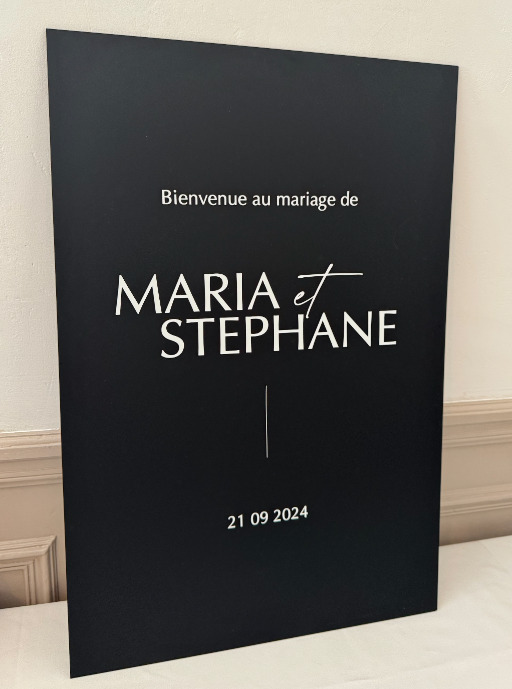 PACK Mariage "You & Me" - Panneau de bienvenue + urne + livre d'or