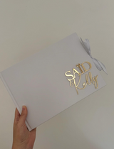 Livre d'or "Prestige" blanc - prénoms 3D