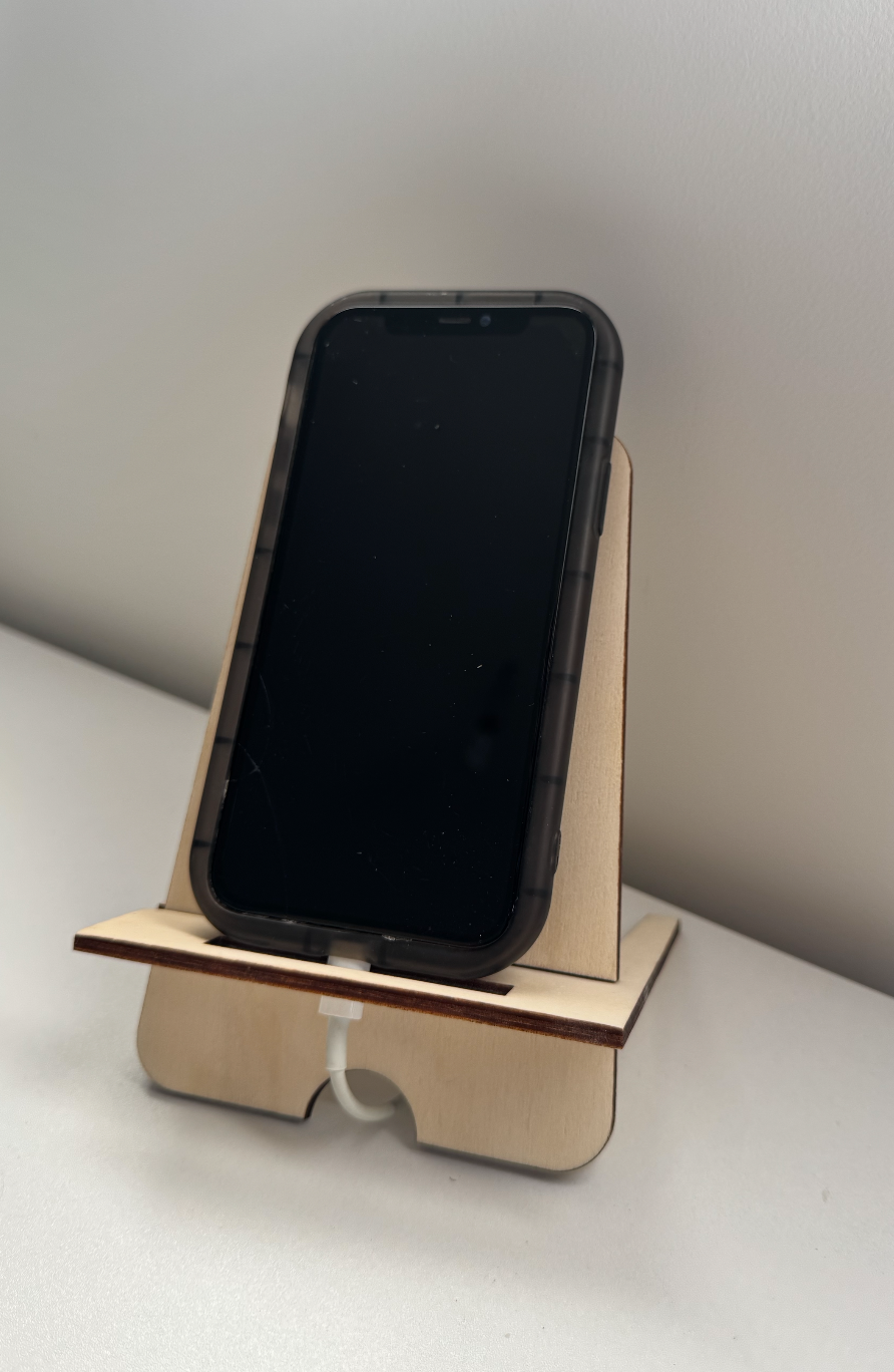 Support de téléphone en bois à personnaliser