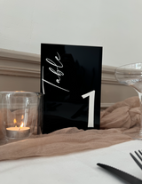 Numéro de table "You & Me" - chiffre 3D