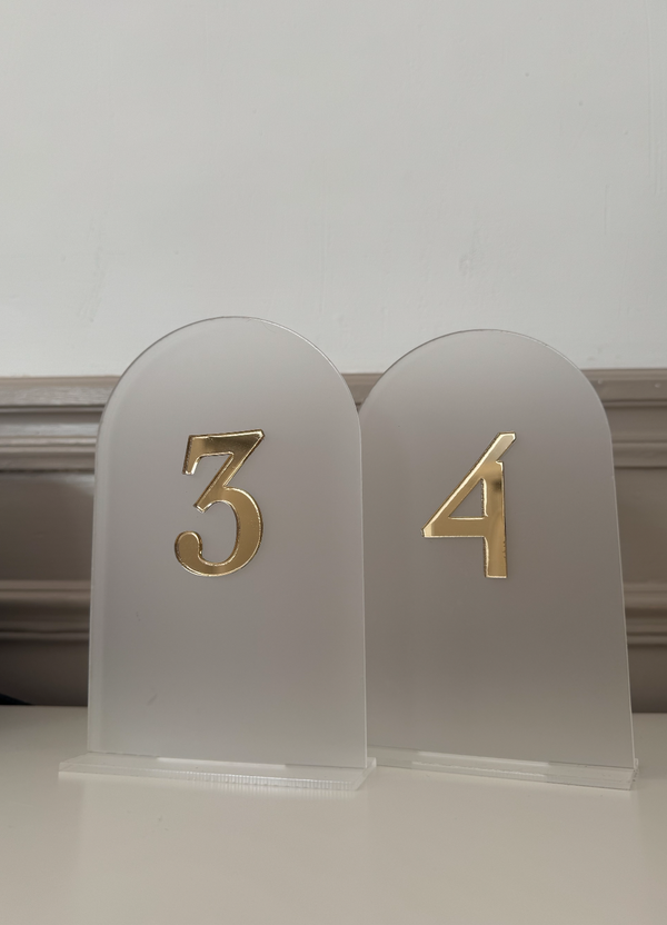 Numéro de table "Prestige" - Chiffre 3D